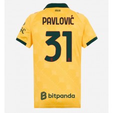 AC Milan Strahinja Pavlovic #31 Tredjedrakt Kvinner 2025-26 Kortermet
